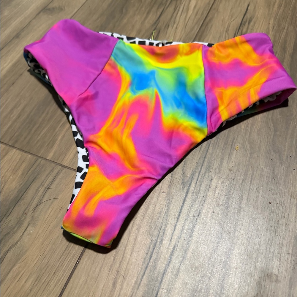 Moana Bikini Tie-Dye Multicolor high rise Bottom
